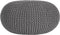 LABEL51 Knitted Poef - Grijs - Katoen - L - -