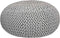 LABEL51 Knitted Poef - Grijs - Katoen - L - -