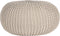 LABEL51 Knitted Poef - Naturel - Katoen - L - -