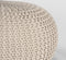 LABEL51 Knitted Poef - Naturel - Katoen - M - -