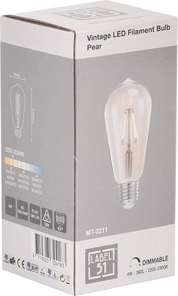 LABEL51 - Led Kooldraadlamp Peer