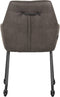 LABEL51 Lenny Eetkamerstoel - Grijs - Microfiber