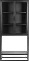 LABEL51 Level Vitrinekast - Zwart - Metaal - Vitrinekast 150 cm
