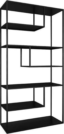 LABEL51 Loft Boekenkast - Zwart - Metaal - Hoge Kast