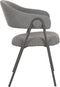 LABEL51 Lowen Eetkamerstoel - Grijs - Boucle - Stoel - Normale eetkamerstoel