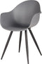LABEL51 Luca Eetkamerstoel - Grijs - Kunststof - Stoel - Kuipstoel