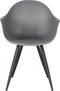LABEL51 Luca Eetkamerstoel - Grijs - Kunststof - Stoel - Kuipstoel
