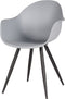 LABEL51 Luca Eetkamerstoel - Grijs - Kunststof - Stoel - Kuipstoel