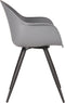 LABEL51 Luca Eetkamerstoel - Grijs - Kunststof - Stoel - Kuipstoel
