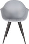 LABEL51 Luca Eetkamerstoel - Grijs - Kunststof - Stoel - Kuipstoel