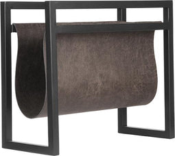 LABEL51 Magazinehouder Decoratie - Grijs - Leder