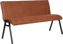 LABEL51 Matz Eetkamerbank - Bruin - Microfiber - 145 cm