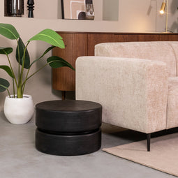 LABEL51 Milly Salontafel - Zwart - Hout - 50 cm