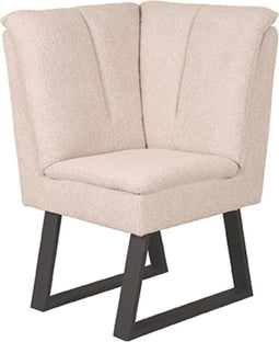 LABEL51 Modula Eetkamerbank - Naturel - Boucle - Hoek