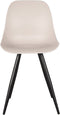 LABEL51 Monza Eetkamerstoel - Crème - Kunststof