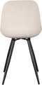 LABEL51 Monza Eetkamerstoel - Crème - Kunststof