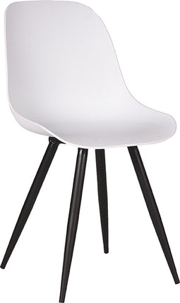 LABEL51 Monza Eetkamerstoel - Wit - Kunststof - Stoel - Kuipstoel