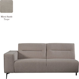 LABEL51 Nero Bank - Bruin - Micro Suede - 2,5-Zits Arm Links Voorstaand