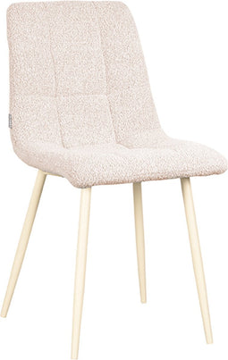 LABEL51 Nino Eetkamerstoel - Naturel - Boucle - Stoel - Normale eetkamerstoel