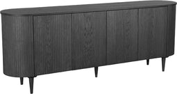 LABEL51 Oliva Dressoir - Zwart - Eiken - 220 cm