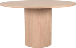 LABEL51 Oliva Eetkamertafel - Naturel - Eiken - 130 cm - Rond