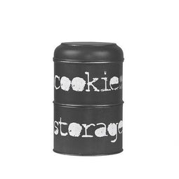 LABEL51 - Opbergblik 17x17x27 cm - Metaal - Antiek zwart