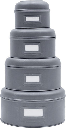 LABEL51 - Opbergblik rond XL - Antiek grijs