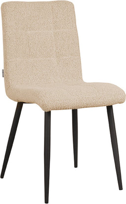 LABEL51 Sam Eetkamerstoel - Naturel - Boucle - Stoel - Normale eetkamerstoel