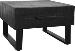 LABEL51 Santos Salontafel - Zwart - Mangohout - 70 cm