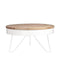 LABEL51 Saran Salontafel - Wit - Mangohout - 80 cm