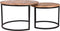 LABEL51 Set Double Salontafel - Naturel - Mangohout - 70 cm