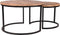 LABEL51 Set Double Salontafel - Naturel - Mangohout - 70 cm