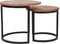 LABEL51 Set Duo Salontafel - Naturel - Mangohout - 50 cm