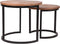 LABEL51 Set Duo Salontafel - Naturel - Mangohout - 50 cm