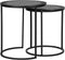 LABEL51 Set Pair Salontafel - Zwart - Metaal - 40 cm