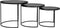LABEL51 Set Tres Salontafel - Zwart - Metaal - 55 cm