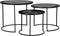 LABEL51 Set Tres Salontafel - Zwart - Metaal - 55 cm
