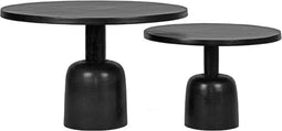 LABEL51 Set Wink Salontafel - Zwart - Metaal - 70 cm