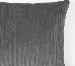 LABEL51 Sierkussen Rib - Donkergrijs - Katoen