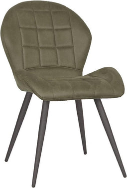 LABEL51 Sil Eetkamerstoel - Groen - Microfiber