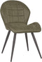 LABEL51 Sil Eetkamerstoel - Groen - Microfiber