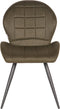 LABEL51 Sil Eetkamerstoel - Groen - Microfiber