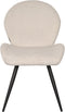 LABEL51 Sky Eetkamerstoel - Wit - Teddy - Stoel - Normale eetkamerstoel