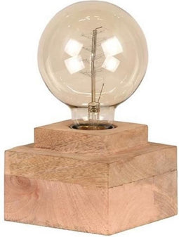 LABEL51 Tafellamp Block - Rough - Mangohout