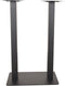 LABEL51 Tafelpoot Dubbel Bartafel - Zwart - Metaal - Dubbel - 108 cm