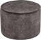 LABEL51 Tibo Poef - Grijs - Velours - -