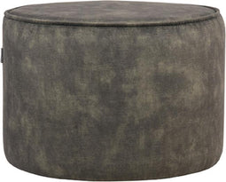 LABEL51 Tibo Poef - Groen - Velours - -