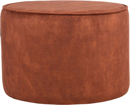 LABEL51 Tibo Poef - Oranje - Velours - -