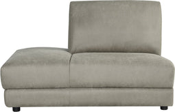 LABEL51 Tivoli Bank - Bruin - Micro Suede - Ottomane Links Voorstaand