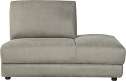 LABEL51 Tivoli Bank - Bruin - Micro Suede - Ottomane Rechts Voorstaand